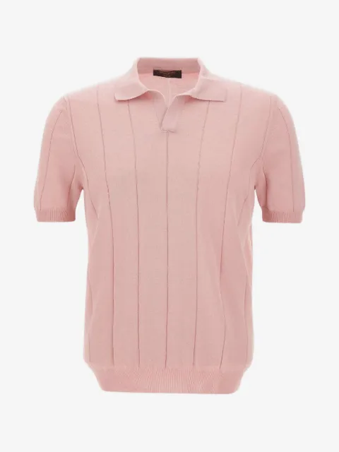 Gran Sasso maxi ribbed-knit polo shirt