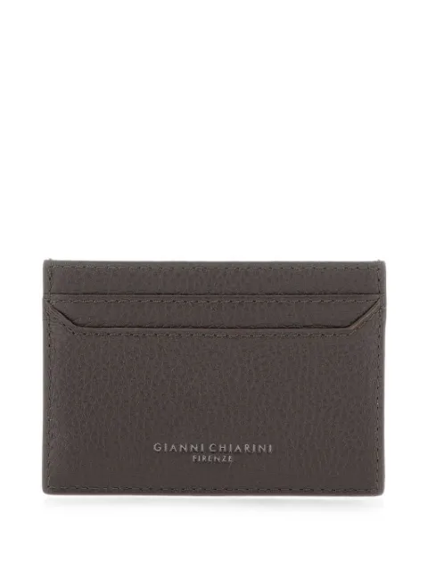 GIANNI CHIARINI hammered leather card holder