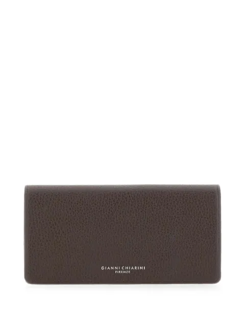 GIANNI CHIARINI Grain pebbled leather wallet