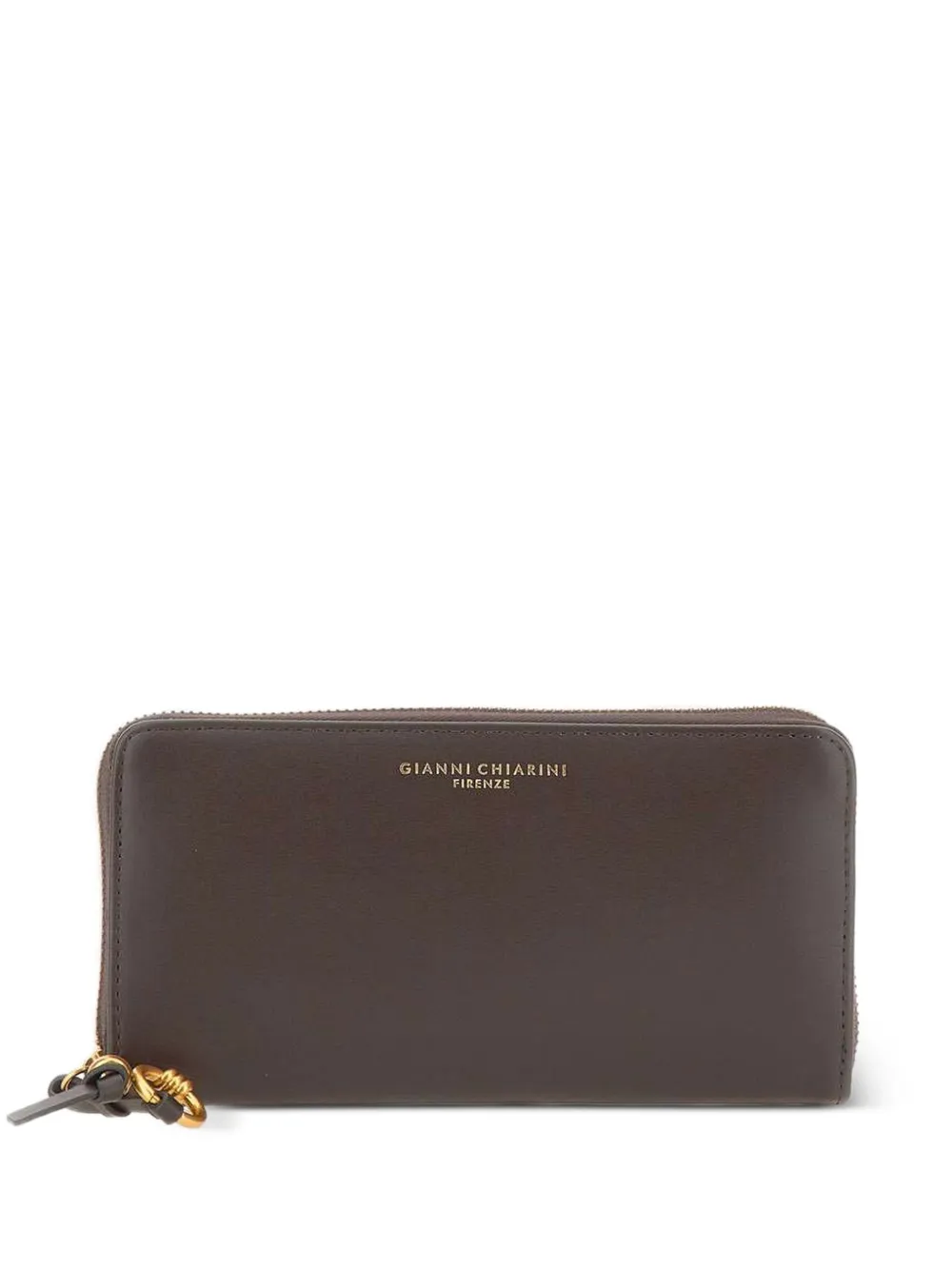 GIANNI CHIARINI logo-embossed leather wallet - Braun