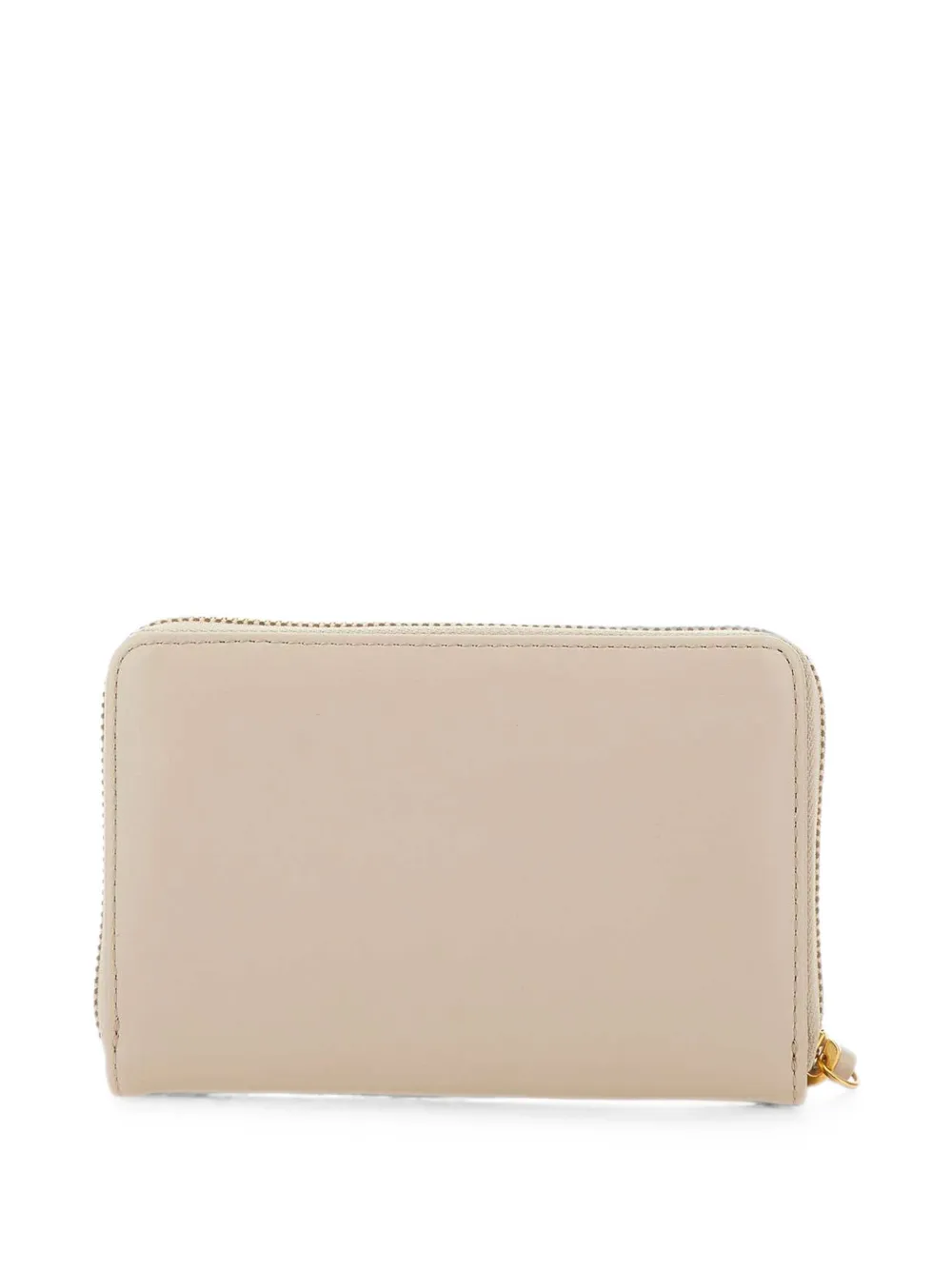 GIANNI CHIARINI Leren portemonnee met logoprint Beige