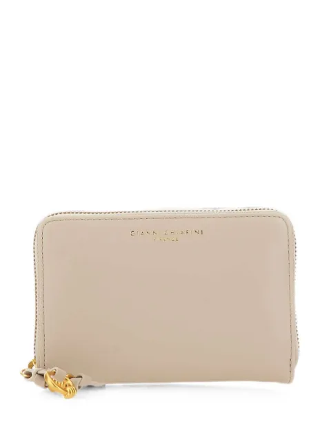 GIANNI CHIARINI logo-print leather wallet