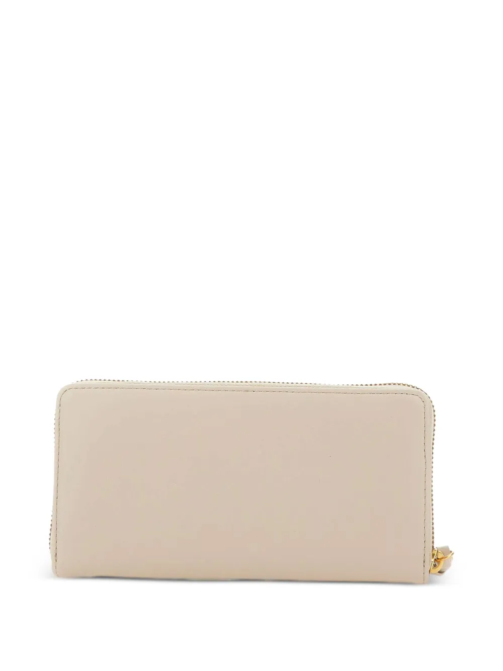 GIANNI CHIARINI Leren portemonnee met logoprint Beige