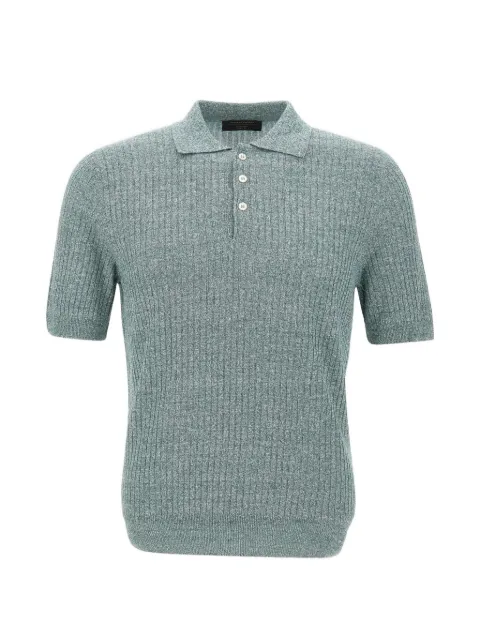 Gran Sasso ribbed-knit polo shirt
