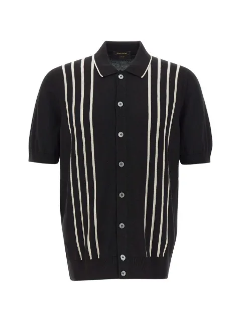 Gran Sasso camisa tejida con motivo de rayas en intarsia