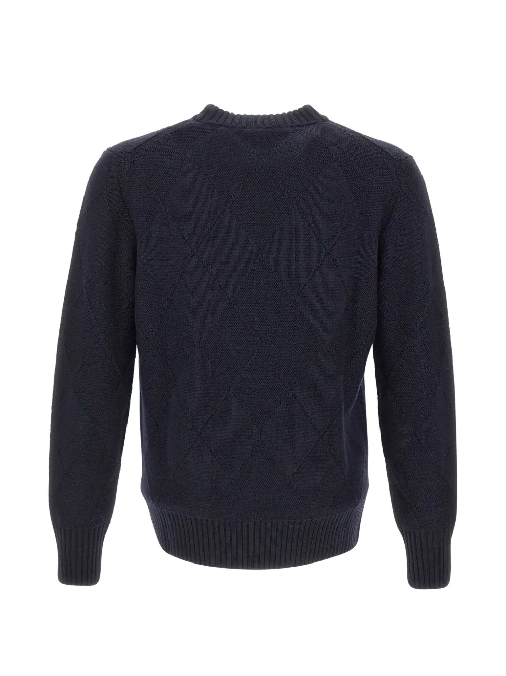 Kangra Gebreide trui van scheerwol Blauw