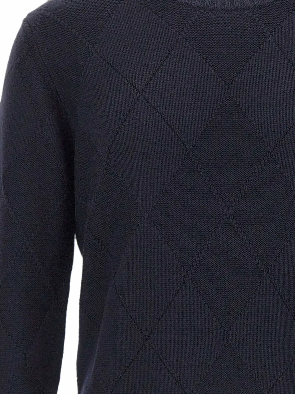 Kangra Gebreide trui van scheerwol Blauw