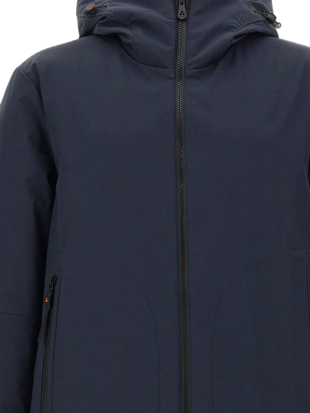 Peuterey Parka met logopatch Blauw