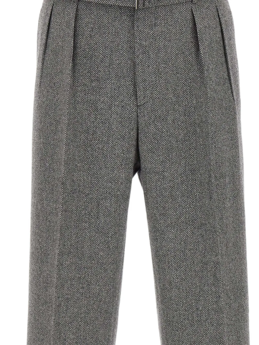 Tagliatore Pantalon met visgraat patroon Grijs
