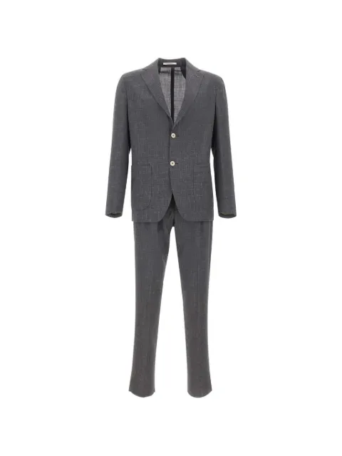 Eleventy single-breasted patch-pocket suit