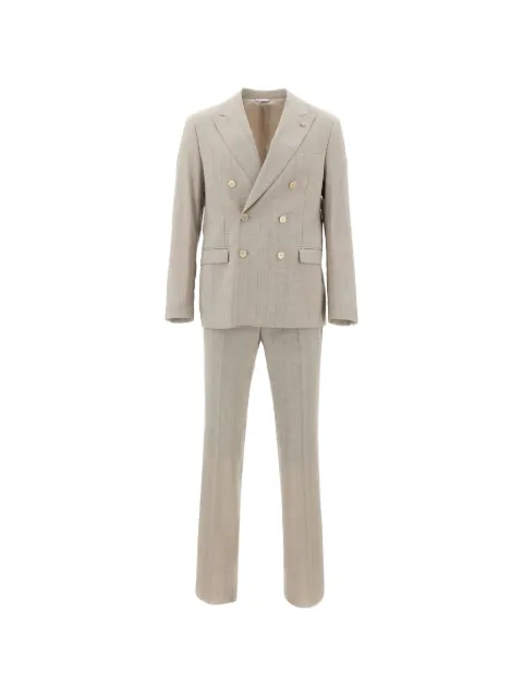 Manuel Ritz peal-lapel double-breasted suit