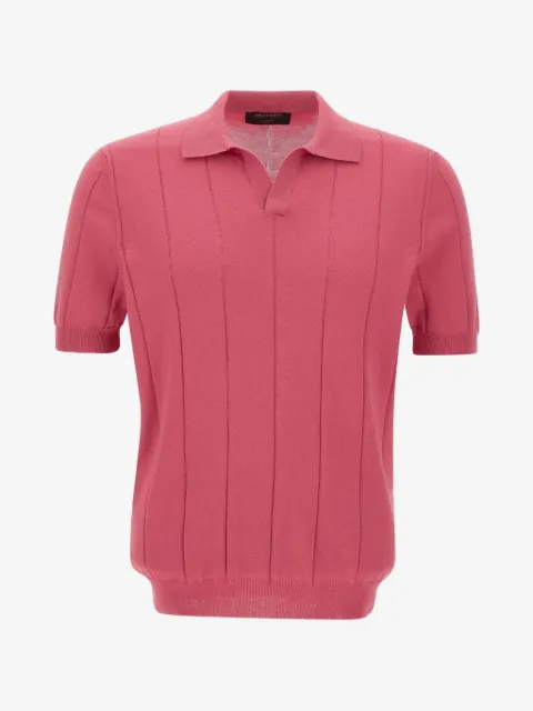 Gran Sasso Tennis M/M Skipper ribbed-knit polo shirt
