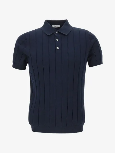 DIKTAT Poloshirt aus geripptem Strick