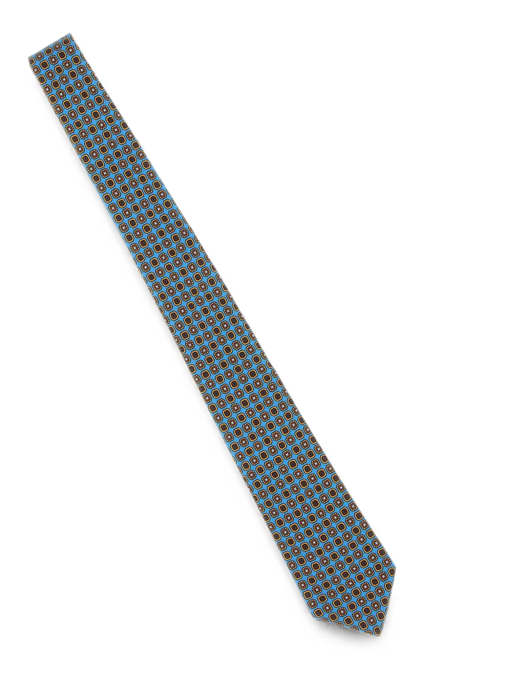 Kiton Stropdas met geometrisch patroon Blauw