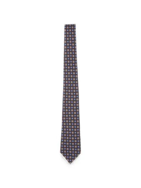 Kiton corbata con micromotivo