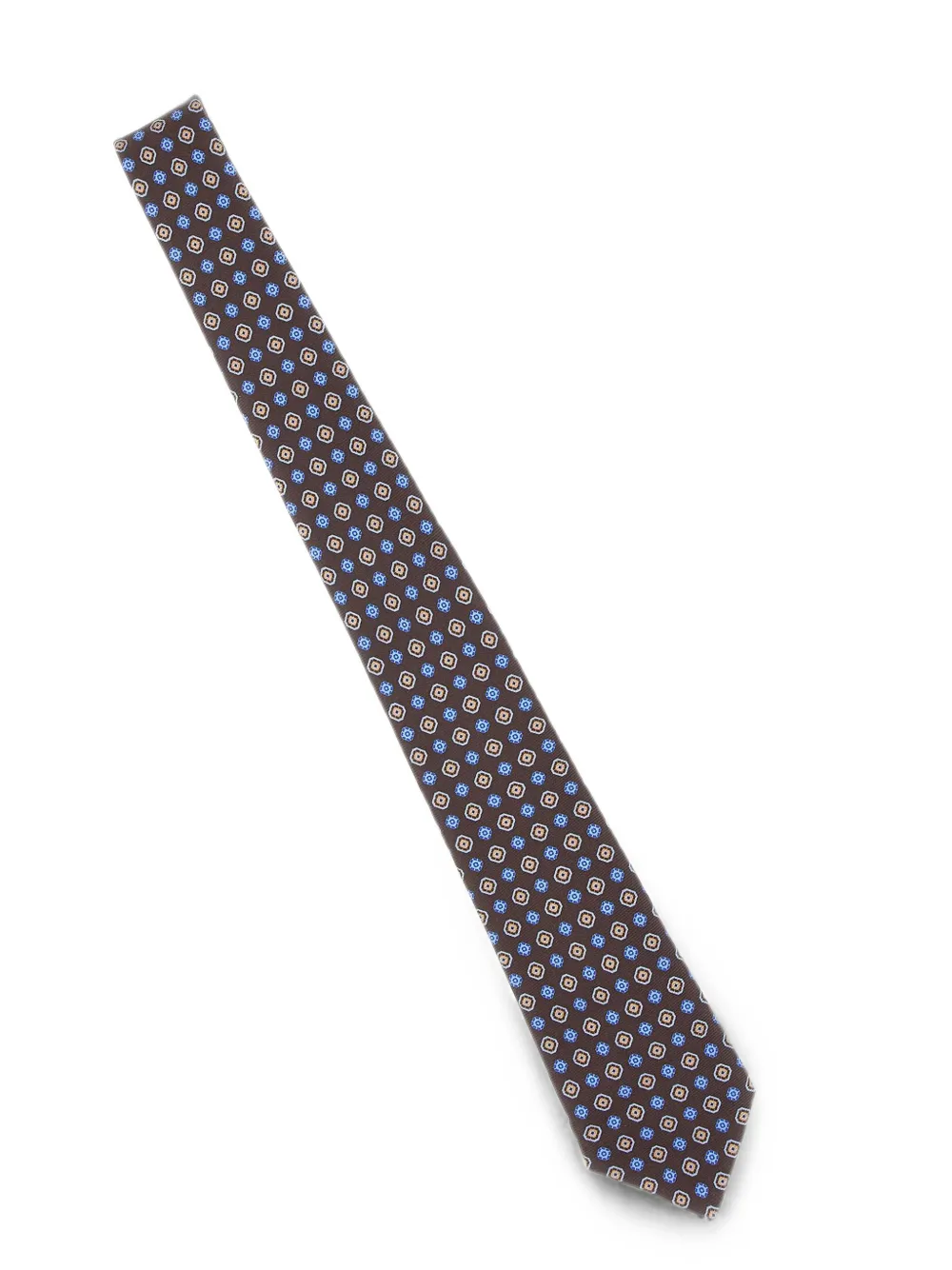 Kiton Stropdas met patroon Bruin