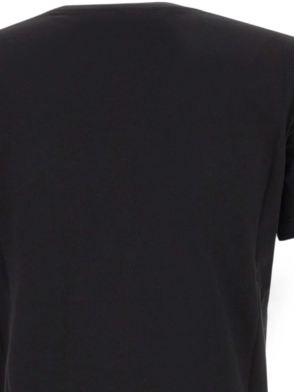 Elisabetta Franchi T-shirt met logoplakkaat Zwart