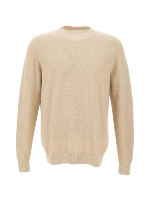 DIKTAT diamond-knit crew-neck sweater