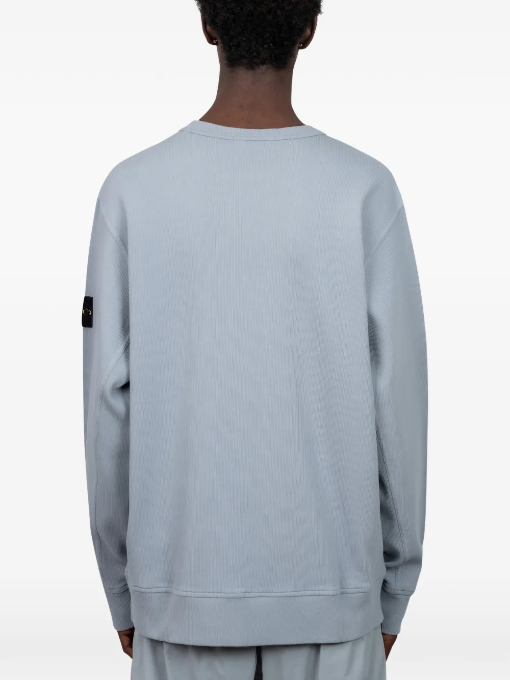 Stone Island logo-patch sweatshirt Blauw