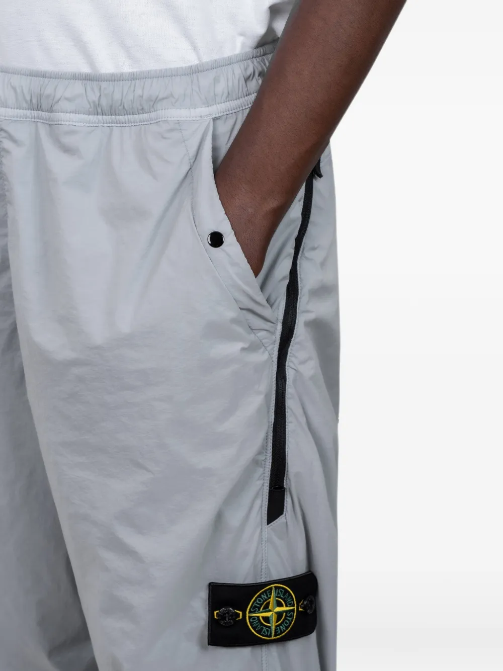 Stone Island Trainingsbroek met logopatch Grijs