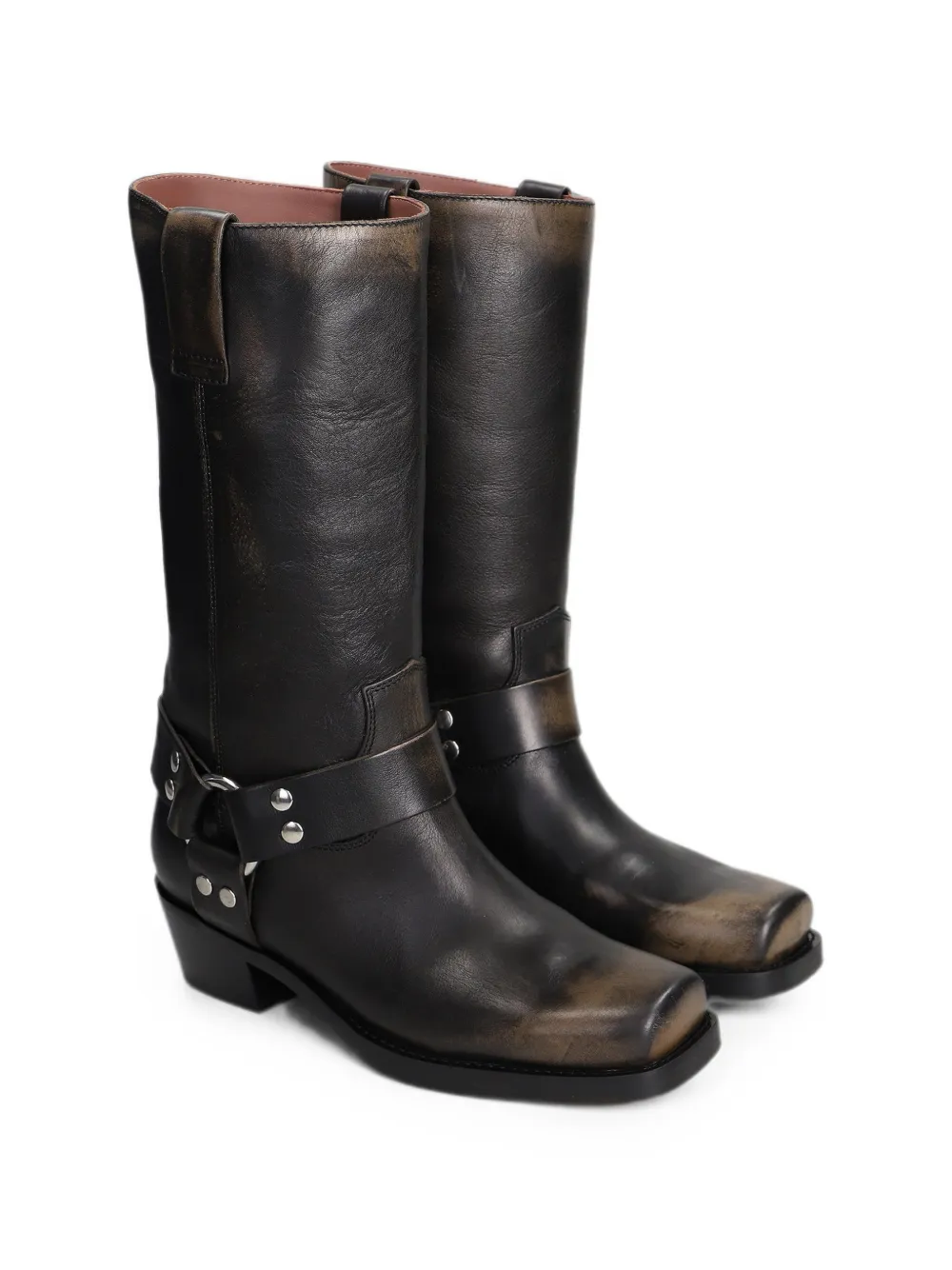 Paris Texas faded-effect harness boots Bruin