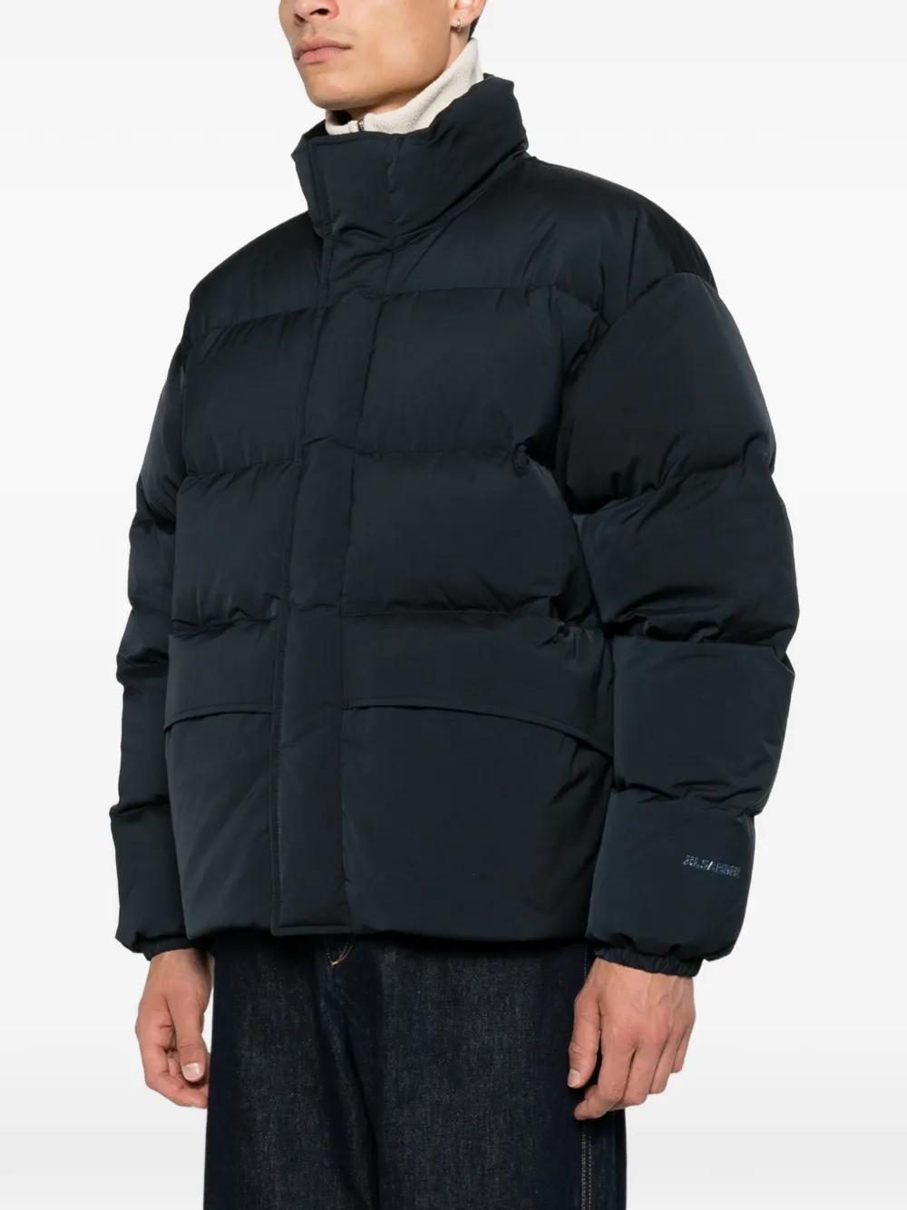 Jil Sander Gewatteerd jack Blauw