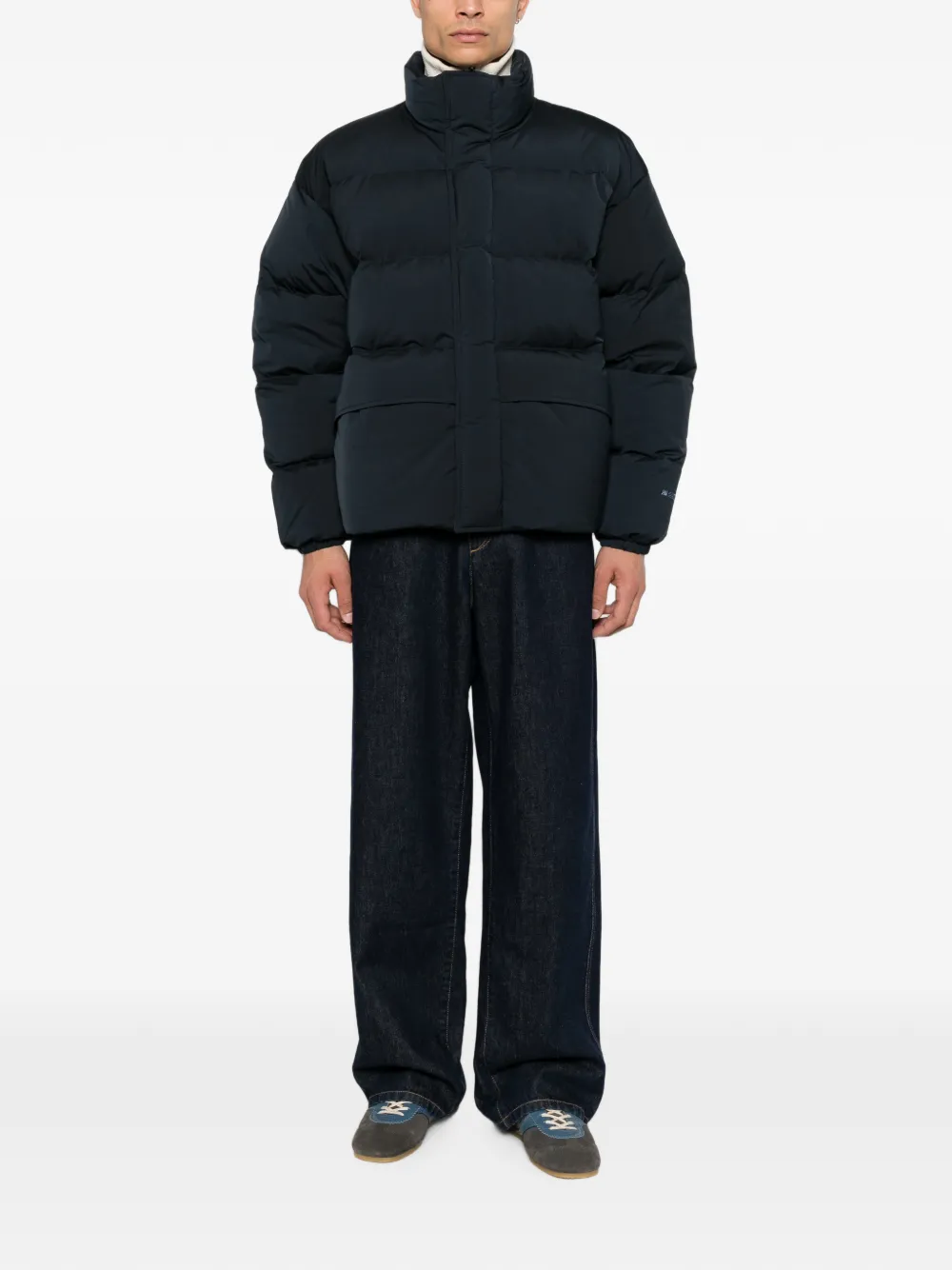 Jil Sander Gewatteerd jack Blauw