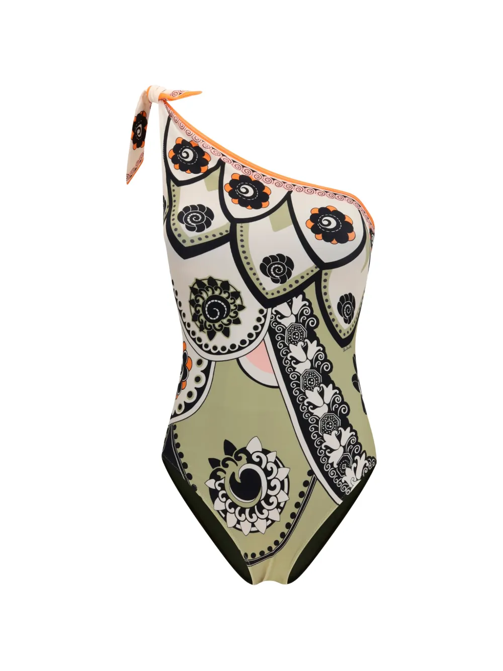 La DoubleJ Goddess one-shoulder swimsuit - Verde