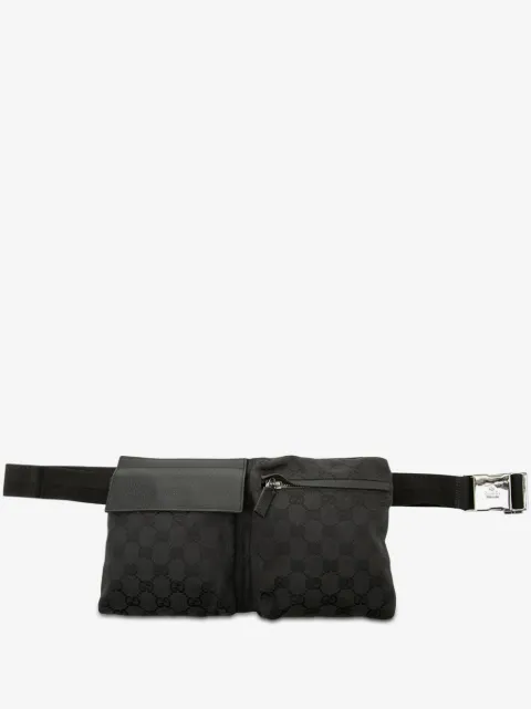 Gucci Pre-Owned cangurera de lona GG con doble bolsillo 2000-2015