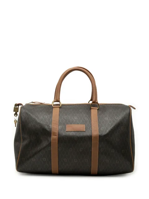 Christian Dior Pre-Owned 20th Century Honeycomb Coated Canvas boston bag