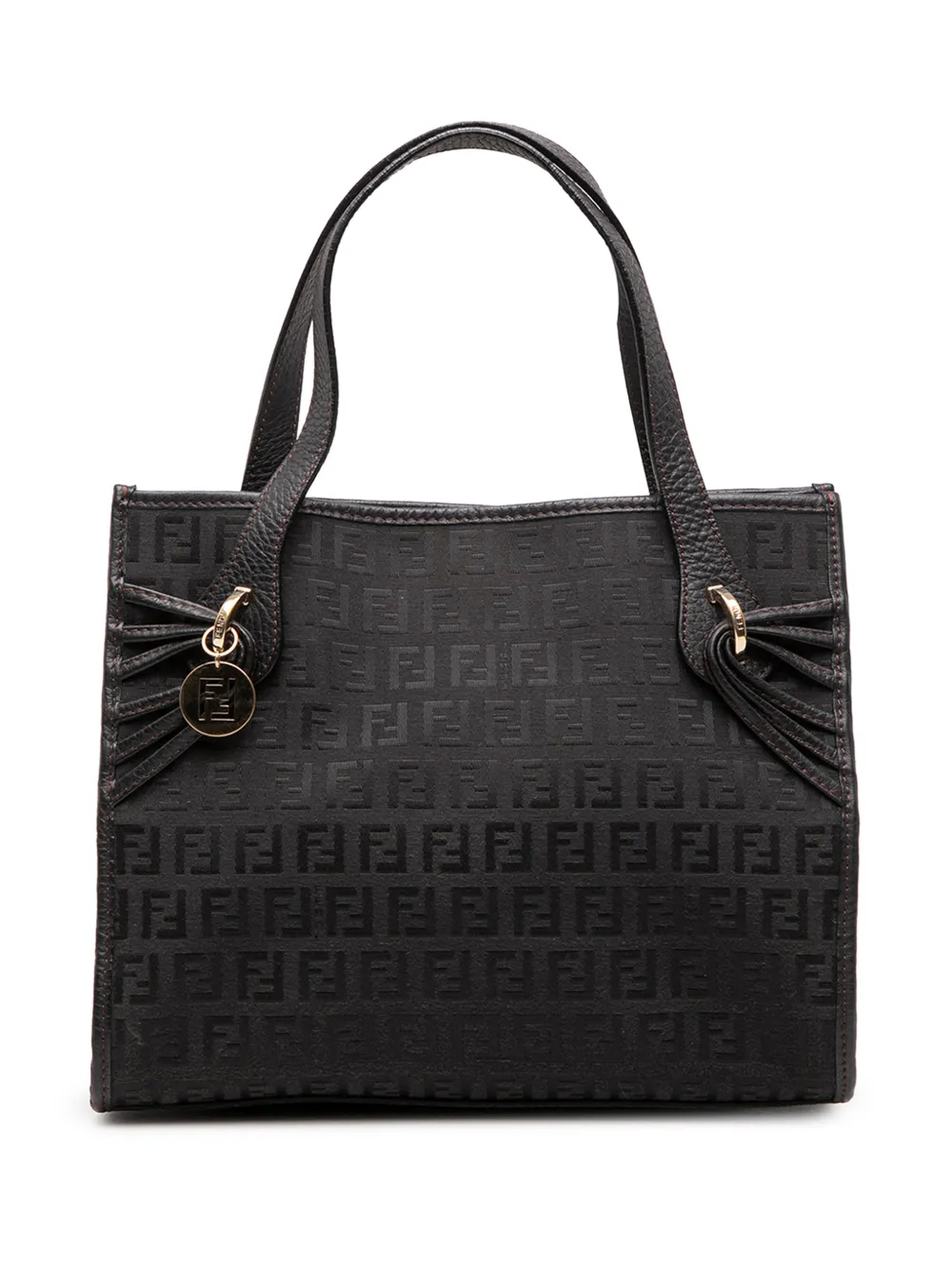 Fendi Pre-Owned 2000-2010 Zucchino Canvas handbag - Black