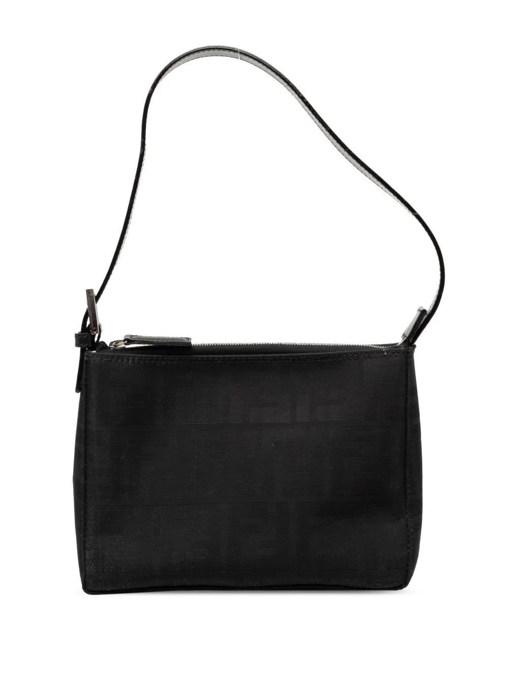 Fendi Pre-Owned 20th Century Zucca Canvas Pochette shoulder bag - Black