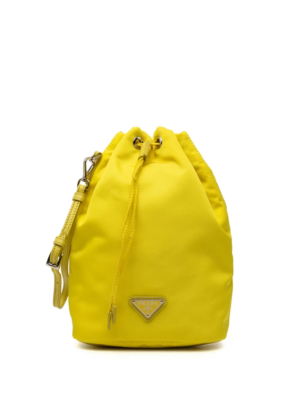 Prada Pre-Owned 2013-2026 Tessuto Drawstring pouch - Gelb