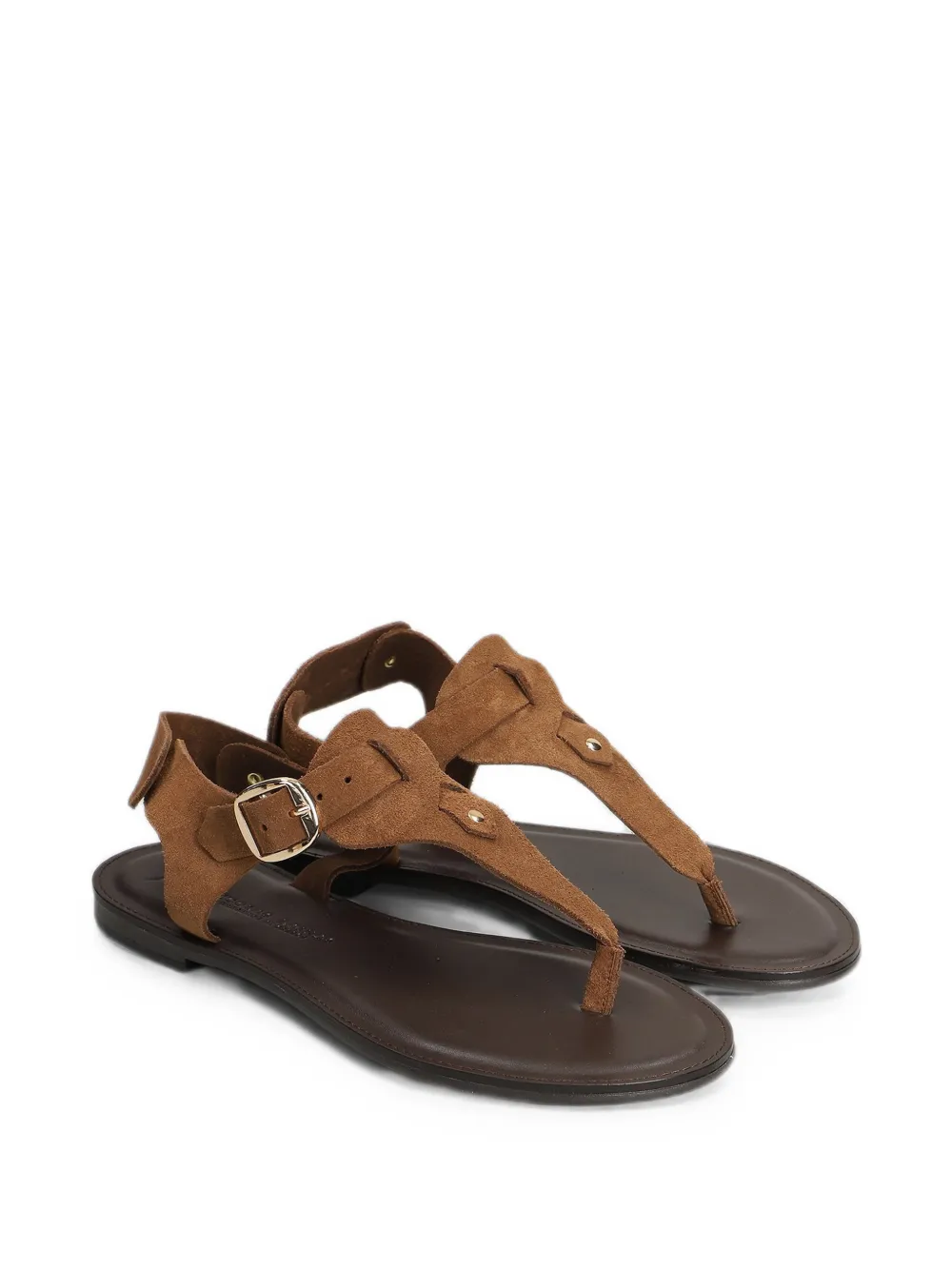 Nicolas Lainas Sandalen met gespsluiting Bruin