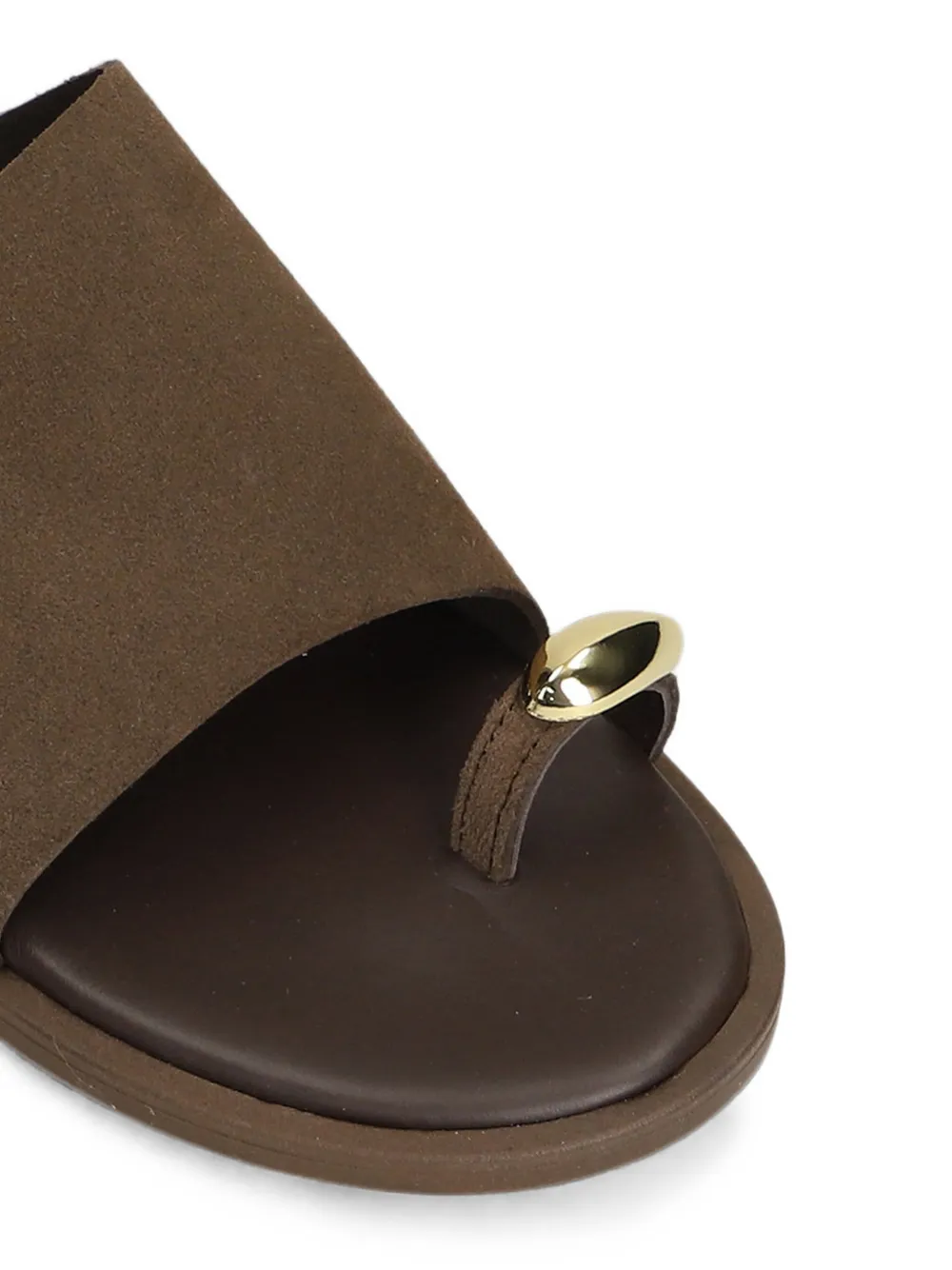 Nicolas Lainas embellished suede sandals Bruin