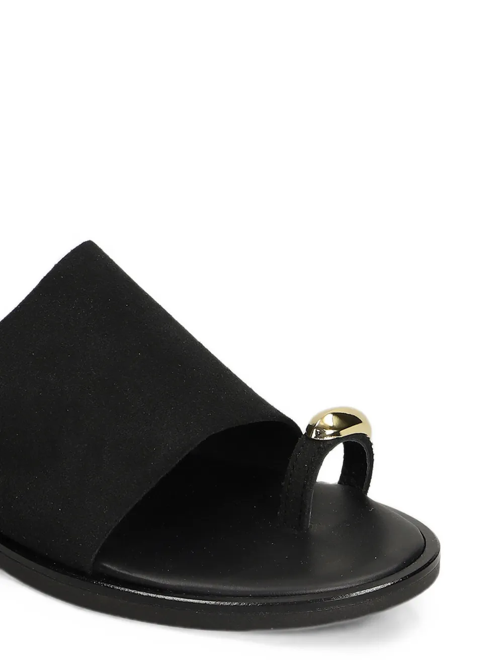 Nicolas Lainas embellished toe-strap sandals Zwart