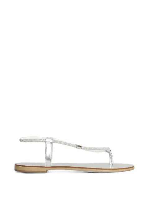 Nicolas Lainas crystal-embellished metallic sandals
