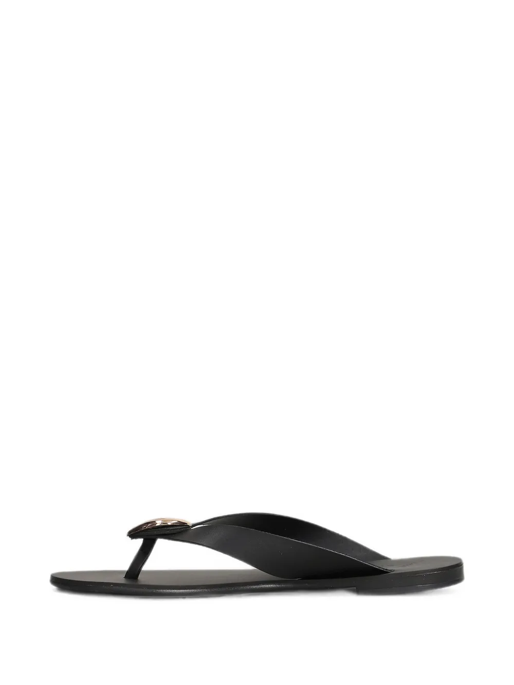 Nicolas Lainas embellished leather sandals Zwart