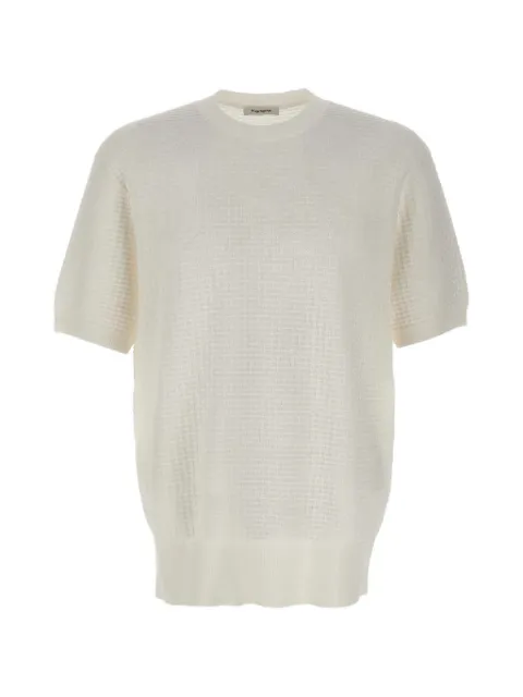 Kangra honeycomb-stitch short-sleeved sweater