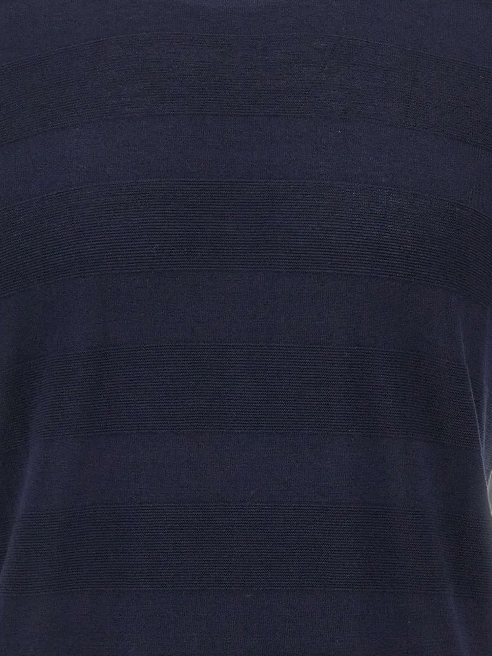 Kangra Trui met horizontale streep en korte mouwen Blauw