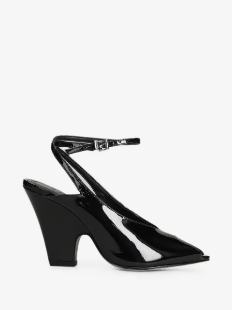 Schutz escarpins en cuir verni à bride cheville