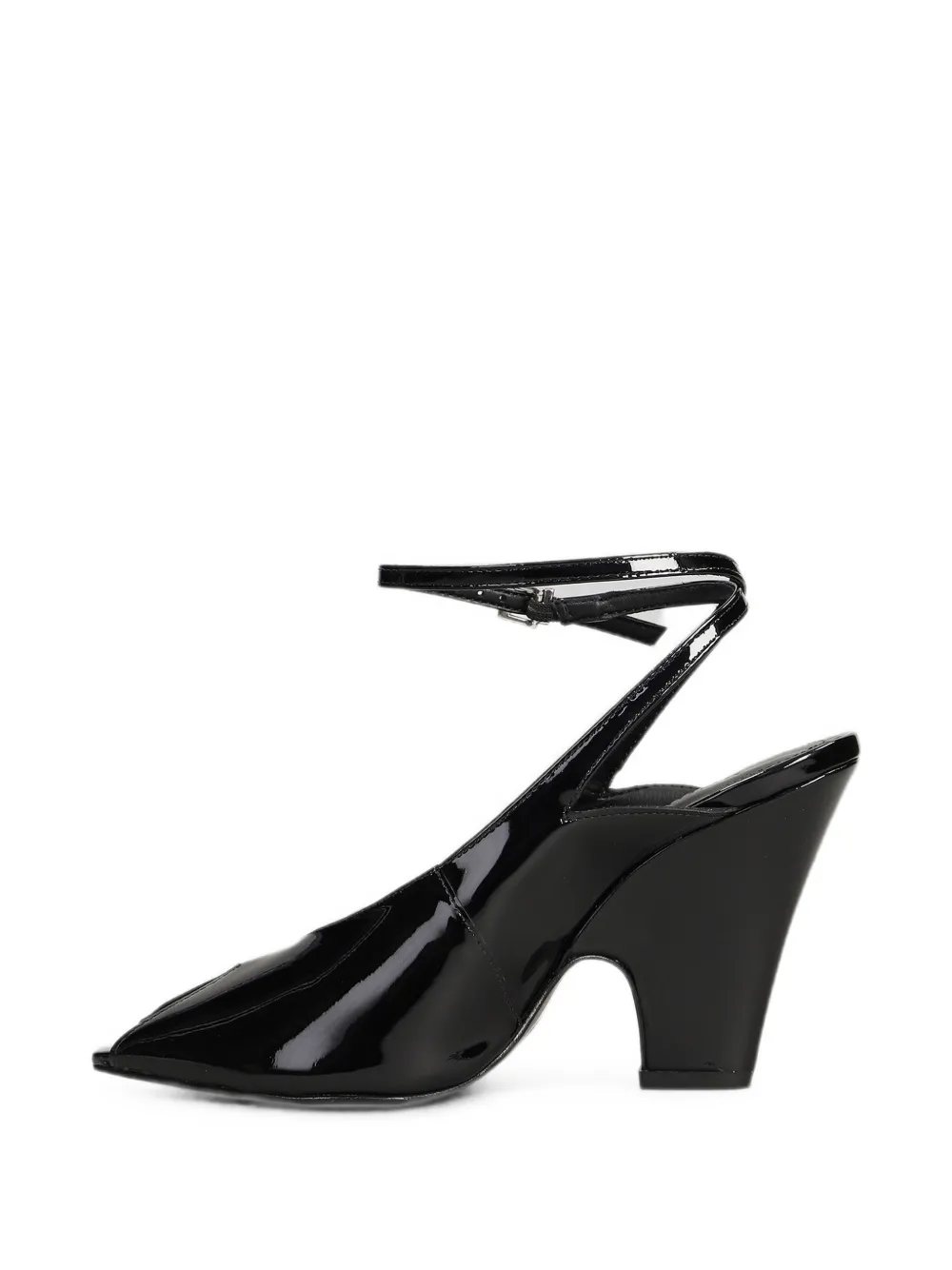 Schutz patent-leather ankle-strap pumps Zwart