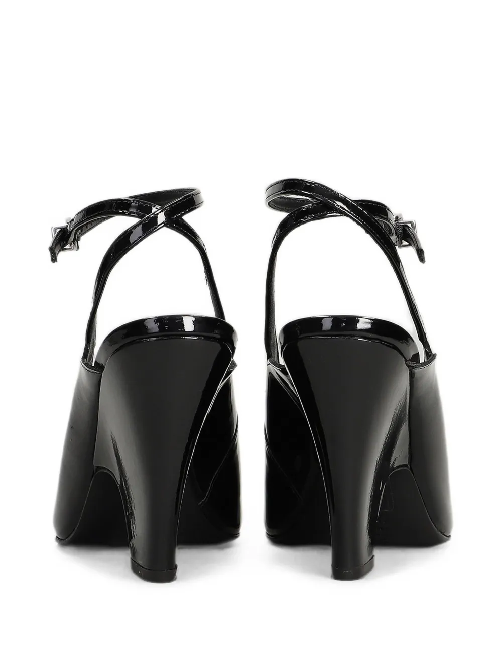 Schutz patent-leather ankle-strap pumps Zwart