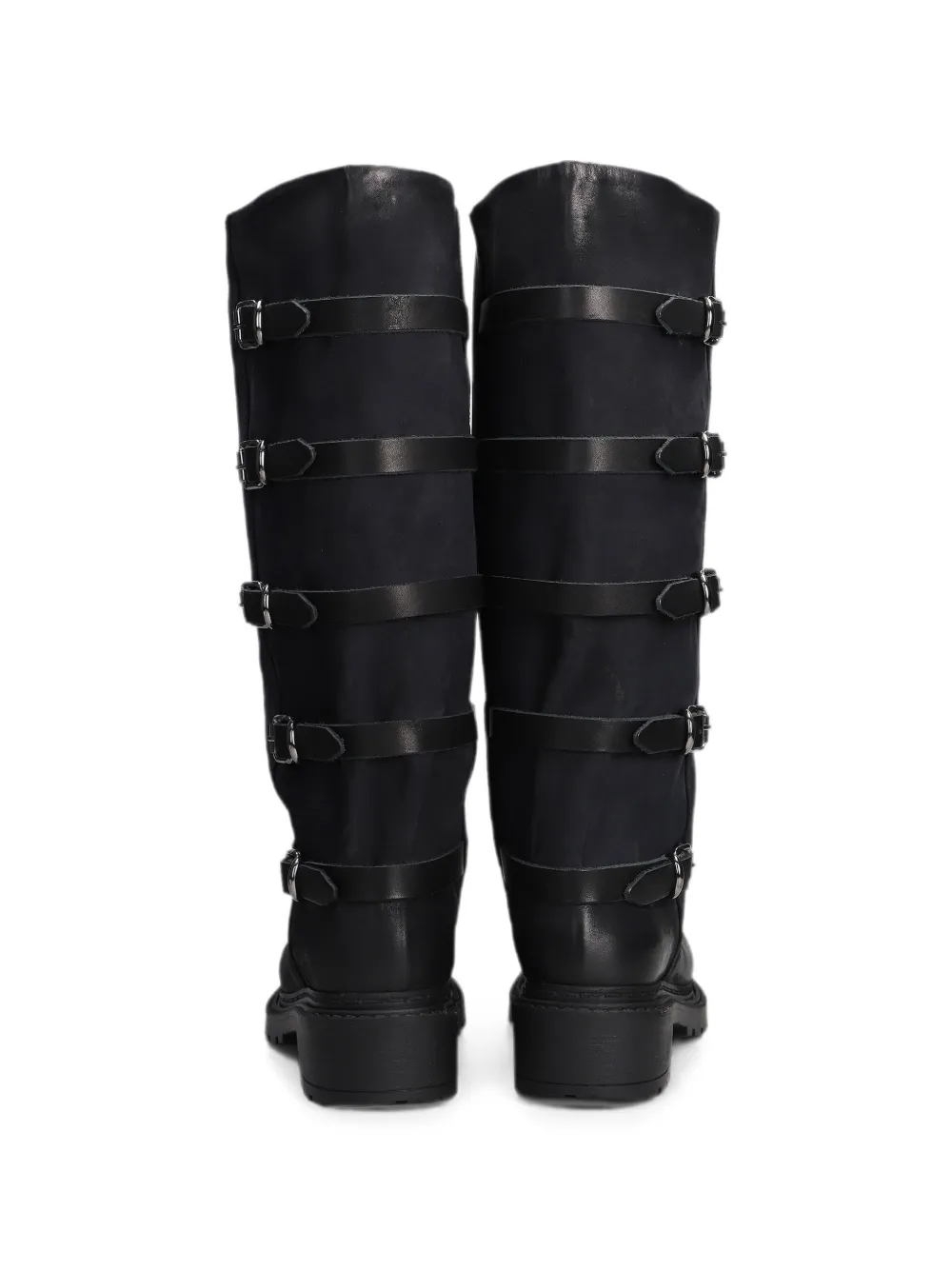 Metisse buckle-detail nubuck boots Zwart