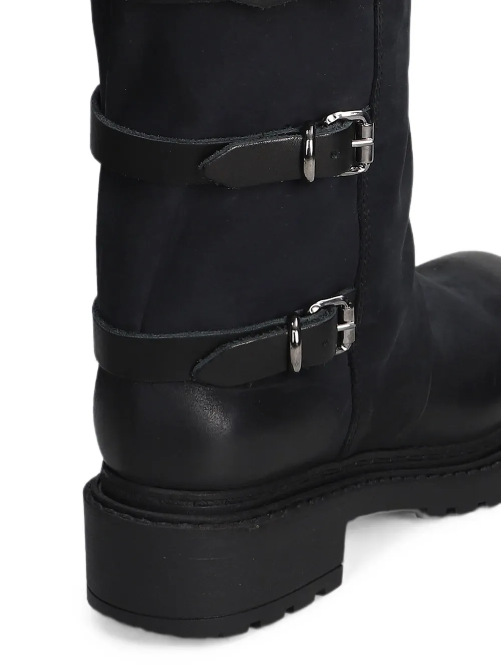 Metisse buckle-detail nubuck boots Zwart