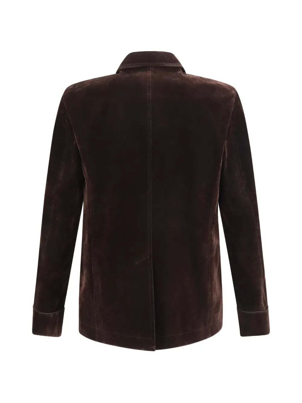 TOM FORD Jack met opgestikte zak en puntige revers Bruin