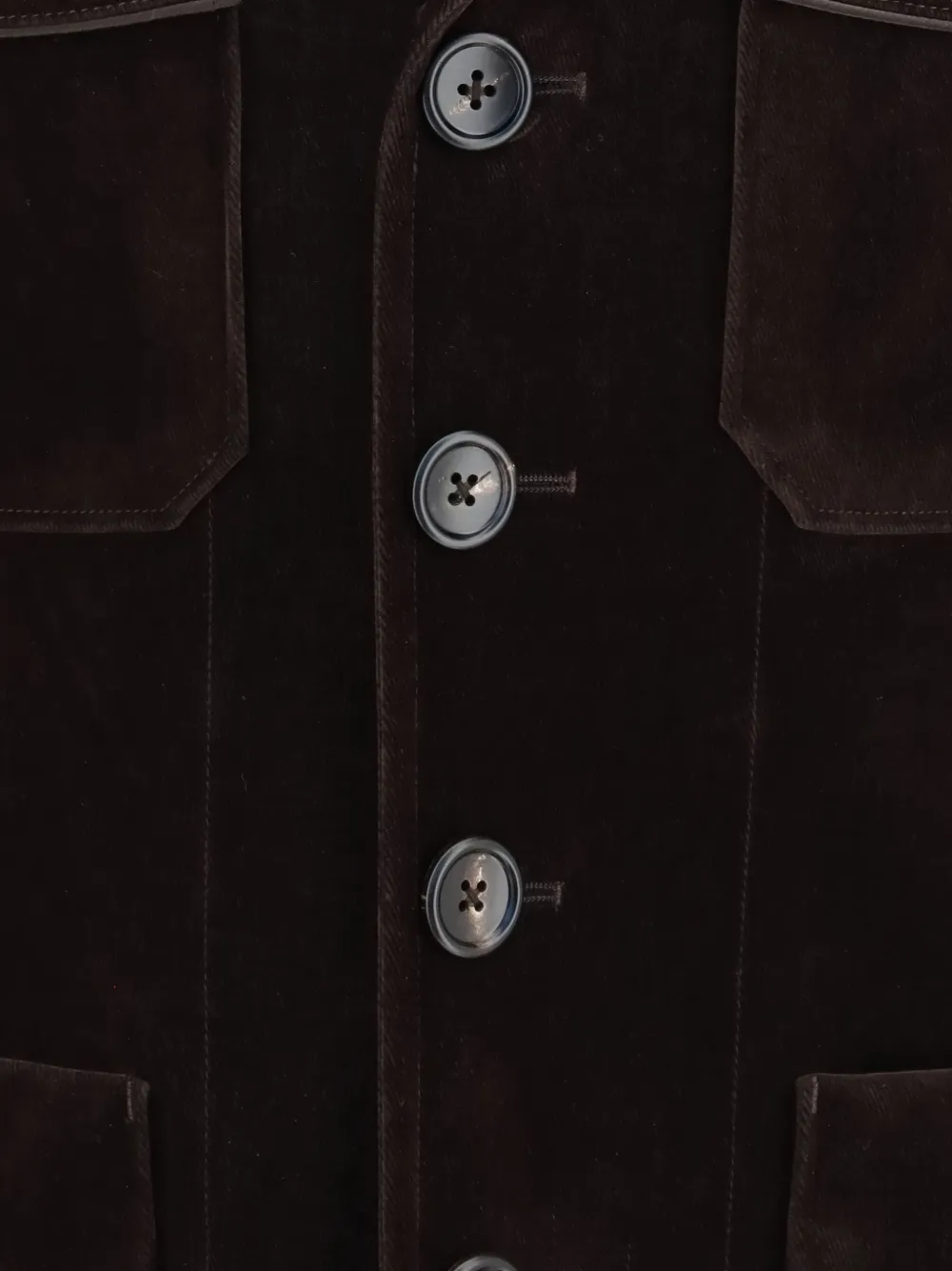 TOM FORD Jack met opgestikte zak en puntige revers Bruin
