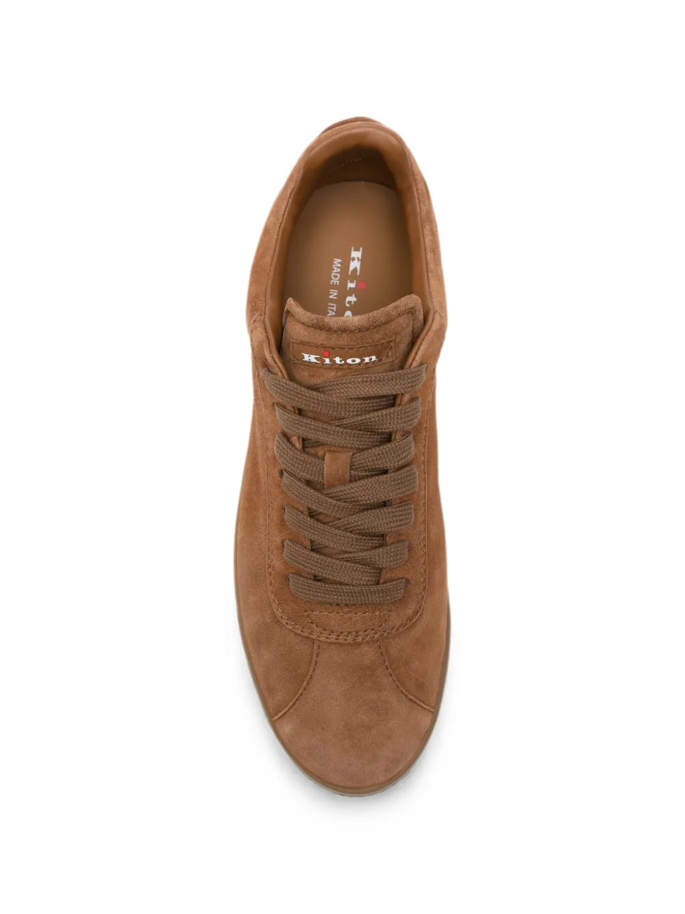 Kiton suede lace-up sneakers Bruin