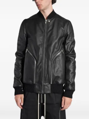 Rick Owens（リックオウエンス） レザージャケット - FARFETCH