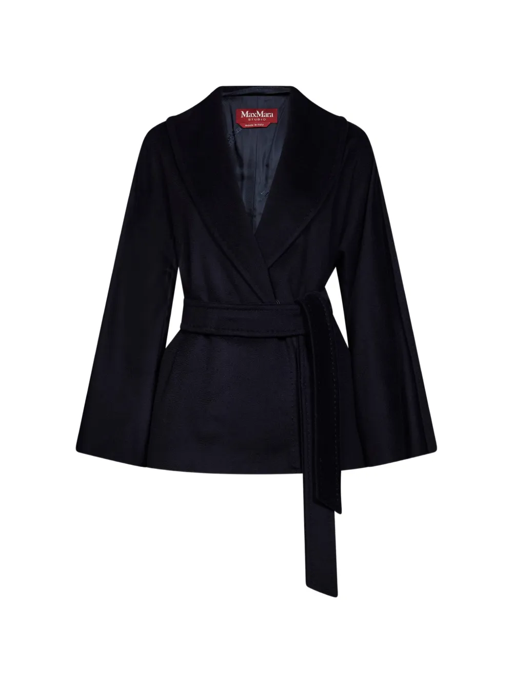 Max Mara Mantel met ceintuur Blauw